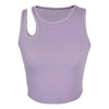 Sexy Rib-knit Tank Top for Women Summer Solid O-neck Sleeveless Crop Tops Street Vintage Korean Fashion Shirt Vest Y2K Clothes