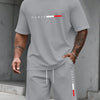 Men's Tracksuit 2 Piece O-neck Short Sleeve Shirt Shorts Set Men's Running Suit Plus Size T shirts Man Clothing Summer T-shirt