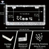 Autozubehör-Set 27/4-teilig Damen Bling Universal Passform Lenkradbezug Polyester Glitzernd Kennzeichenhalter Handyhalter Untersetzer Werkzeuge