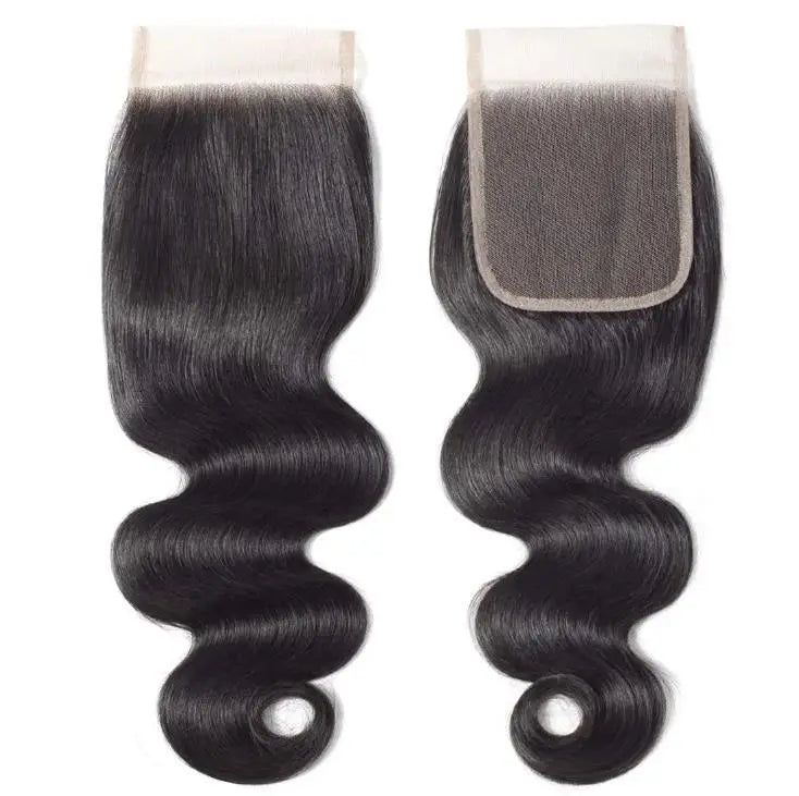 Peruanisches Haar 4x4 Lace Closure Vorgezupft Glattes Haar 13x4 HD Transparente Lace Frontal 100% Echthaar Natürlicher Haaransatz