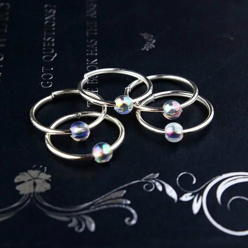 5-50 Pcs/set Opening Silver Hair Ring Hip-hop Hair Braid Charm Dreadlock Beads Clips Cuffs Rings Jewelry Dreadlocks Accessories