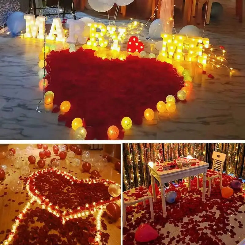 100/200 Stück künstliche Liebe Herz Blütenblätter Valentinstag Hochzeit Party Konfetti Blütenblätter Schwamm Satin Stoff Tisch Bett Dekorationen