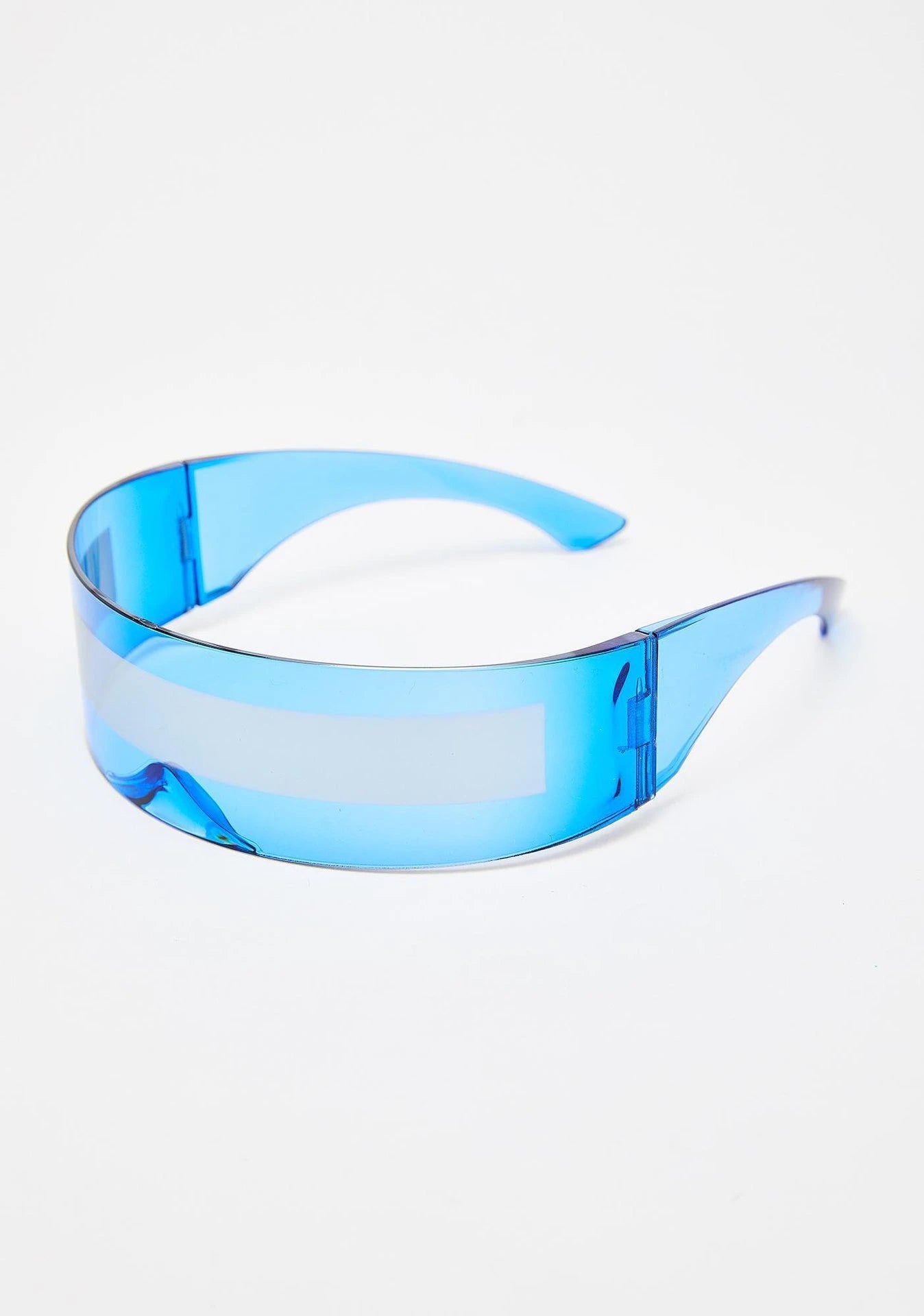 Futuristic Narrow Visor women Sunglasses Laser Eyeglasses Personality Mirrored Lens Eyewear Glasses integrated Men sun glasses