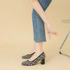 DIMANYU Women Dress Shoes Square Toe 2025 New Knitted High Heel Pumps Women's Fashion Shoes Large Size Women's Spring Shoes