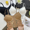 V-Neck Sexy Lace Corset Top Slim Fit Push Up Hollow Suspender Vest Adjustable Straps Off Shoulder Breathable Mesh Vest Travel