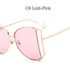 2024 Halbrahmen Marken Designer Brille Damen Quadratische Perle Berühmte Sonnenbrille Weibliche Mode Übergroße Klare Rosa Brille Damen