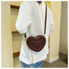 Fashion Heart Shape Crossbody Bags For Women New Solid Pu Leather Shoulder Bag Casual Ladies Handbags Designer Women Bags сумка