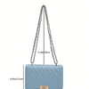 Fashionable Mini Quilted Embossed Chain Shoulder Bag Simple And Versatile Diagonal Crossbody Bag For Women Square Handbag