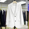 Candy Color Blazer Women Clothing Trends Long Sleeves Blazers Chic Office Ladies Jackets Luxury High-end Coat Vestido Outerwear