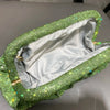Shiny Rhinestones Handmade Evening Clutch Bags New Folds Purses and Handbags Luxury Designer Wedding Party High Quality