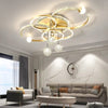 Moderne minimalistische LED-Deckenleuchte, personalisierte kreative Ring-Wohnzimmerleuchten, goldene Atmosphäre, Schlafzimmer-Arbeitszimmer-Kronleuchter