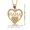 Damen-Halskette mit Mama-Buchstaben, trendiger Partyschmuck, Weihnachts-Halloween-Geschenk, Valentinstagsgeschenk für Frauen, Mütter, Familie, Freunde