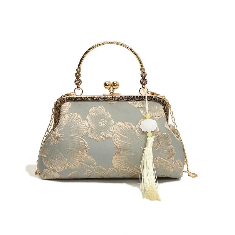 Luxus-High-Design Damen-Abendtasche Party-Bankett Glitzertasche für Damen Hochzeitsclutch Handtasche Umhängetasche mit Kette Bolsas