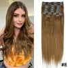 Doreen 160G 200G 240G Volume Series Brazilian Machine Remy Straight Clip In Human Hair Extensions  Full Head 10Pcs 16 to 24 Inch