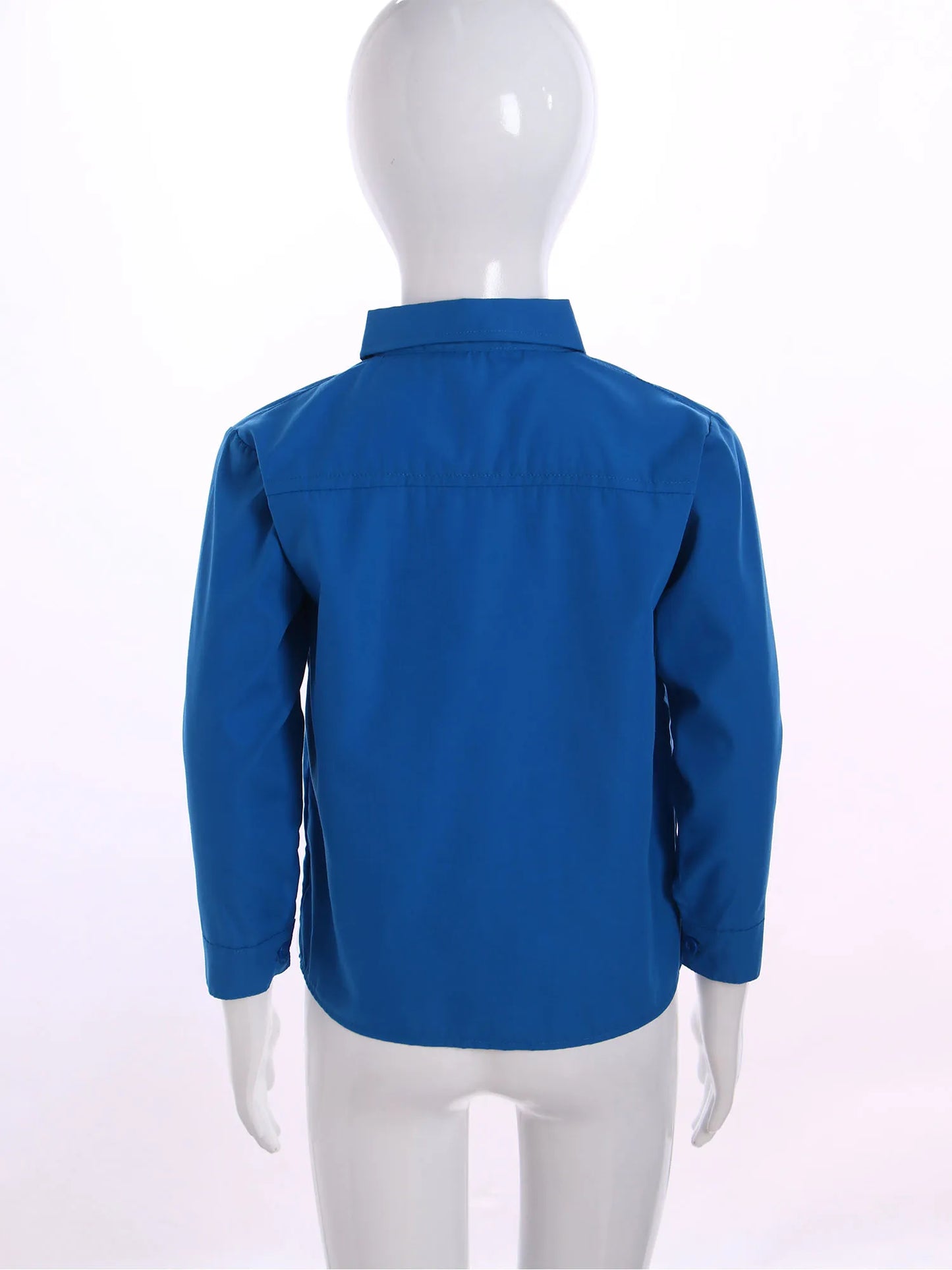 Autumn Kids Shirts for Boy Casual Gentleman Formal Dress Shirt Button-Down Shirt Handsome Boy Long Sleeve Tops Children Clothes