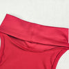 Joskaa Elegant Red Mini Tiered Dress Women Hipster Sexy Halter Backless Skinny Vestidos 2025 Summer Clubwear Vacation Beachwear