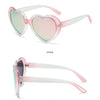 Neue herzförmige polarisierte Sonnenbrille für Damen, modisch, süß, Retro, Vintage, Verlaufs-Sonnenbrille, UV400-Schutz, Unisex-Brille