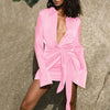 2023 Elastic Elegant Single Breasted Dress Retro Lapel Satin Tight-fitting High Waist Wrap Hips Ruched Short Dress Sexy Clubwear