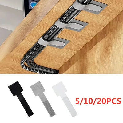 20/10/5PCS Wiederverwendbare Kabelbinder Maus Kopfhörer Kabelmanagement Nylon Kabelbinder Wiederverwendbare Klettbänder Schlaufengurte