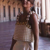 Sexy Lingerie Women Fashion Handmade Beaded Body Jewelry Bikini Large Pearl Suspender Vest Chest Chain Party Catwalk