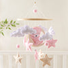Baby-Kinderbett-Mobile-Rassel-Spielzeug 0-12 Monate Säugling Weicher Filz Teddy Samt Rosa Bär Bettglocke Hängendes Spielzeug Halterung Babybett Mädchen Spielzeug