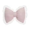 Pink Bow-shaped Pillow Ruffle Lace Decor Plush PP Cotton Filling Pillow Bed Couch Sofa Support Pillow Car Seat Companion Pillows