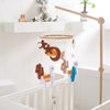 Baby-Kinderbett-Mobile-Rassel-Spielzeug 0-12 Monate Säugling Weicher Filz Teddy Samt Rosa Bär Bettglocke Hängendes Spielzeug Halterung Babybett Mädchen Spielzeug
