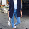 Women Fashion Solid Casual Suit Office Wear Vintage Long Sleeves Coat Spring Autumn Lady Jackets Blazers Jacket Lapel Outerwears