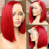 Kurze Ombre Honigblonde Bob Perücke mit Babyhaar Honigbraune Glatte Echthaarperücken Lace Part Seitenbraune Perücken für Schwarze Frauen