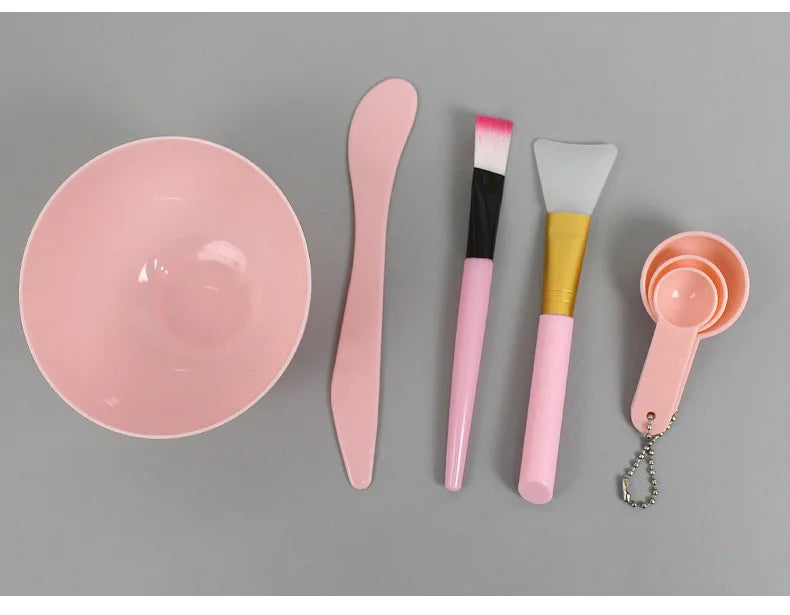 Facial Brush Mask Bowl Spoon Set Mask Brush Bar DIY Beauty Tools Mixing Tools Skin Care Makeup Supplies Woman Facial Tools