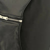 Chic Women's Faux Leather Jacket - Sexy Zip-Up Crop Top with Stand Collar, Long Sleeve, Solid Color -  PU Leather Jacket