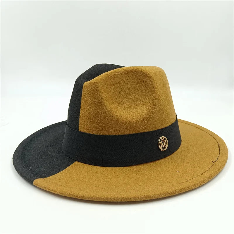 Low price wholesale Fedora hats men's and women's jazz hats red and white new tie dyed Fedora hats autumn classic hats sombrero