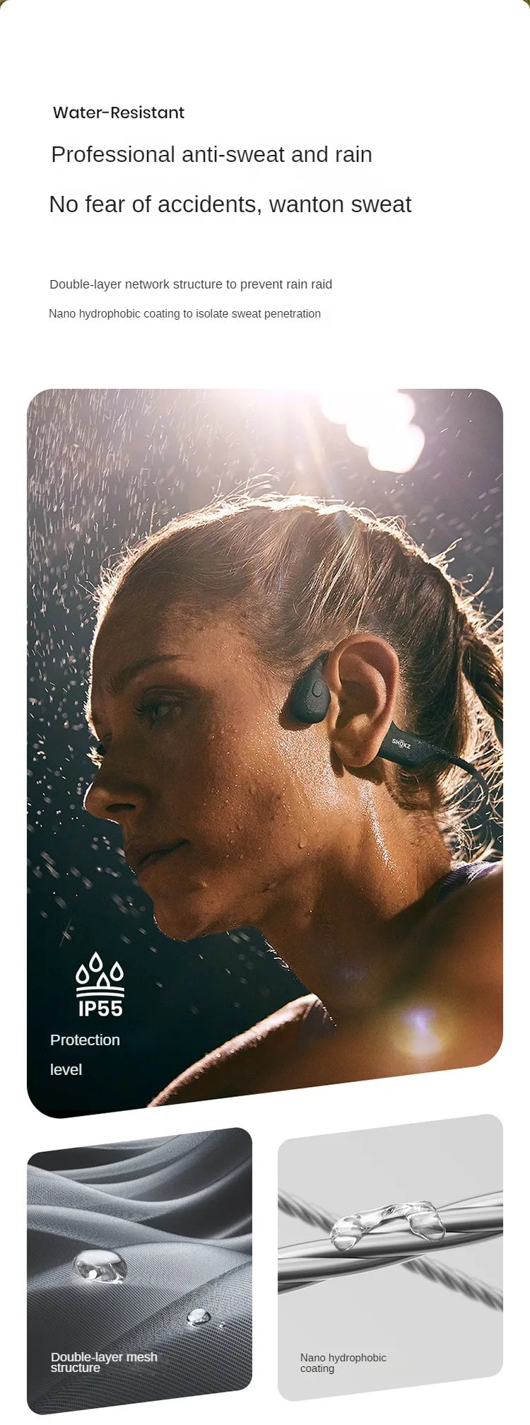 Original SHOKZ S810 Knochenschall-Kopfhörer Openrun Pro Kabellos Bluetooth 5.1 Ohrhörer Wasserdichte Sport-Lauf-Headsets