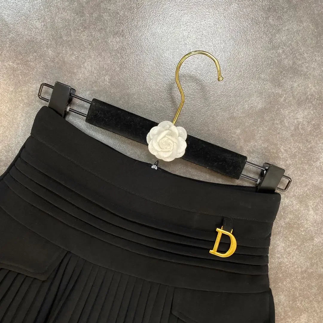2024 Spring Summer New Arrivals High Waist Short Mini Pleated Skirt Streetwear Women Slim Fashion Korea Kawaii A Line Skirt