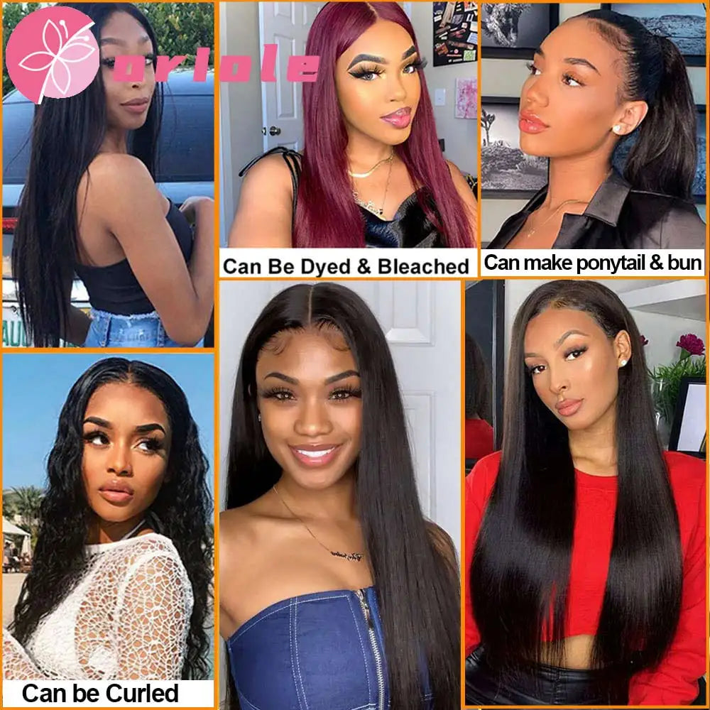 15A Peruvian Straight Hair Bundles Natural Straight Human Hair Bundles  8-32 Inch Remy Human Hair Extensions For Black Women