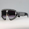 45448 Goggles Sunglasses Women Luxury Shades Pearl Glasses Frame Red Mirror Glasses Oversized UV400 Brand Glasses Female