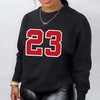 Women's Autumn Winter Sweaters  Black Loose Plus Size  Female hoodie Long Sleeves O-neck Pullovers Sporty and Rich Clothing