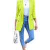Women Fashion Solid Casual Suit Office Wear Vintage Long Sleeves Coat Spring Autumn Lady Jackets Blazers Jacket Lapel Outerwears