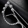 Stonefans Simple Rhinestone Cat Eye Glasses Frames Jewelry for Women Statement Spectacle Eye Decoration No Lens Eyewear Gift