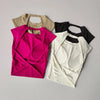 Sexy Kurzes Rückenfreies Sport-T-Shirt mit festem Brustpolster Damen Eng Anliegendes Schnell Trocknendes Schlankmachendes Yoga-Top