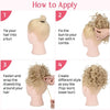 Synthetic Afro Puff Drawstring Ponytail Hair Bun 10 Inch Short Afro Kinkys Curly Afro Bun Extension Hairpieces Large Size