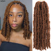 14 12 inch Butterfly Faux Locs Crochet Hair Braids Pre looped Distressed Goddess Butterfly Soft Locs Crochets Braids Cheveux Lok
