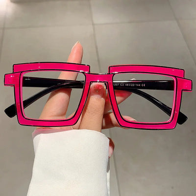 Vintage Anti-Blaulicht Optische Quadratische Brille Damen Herren Luxusmarke Designer Myopie-Korrektionsbrillenfassung