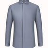 Men's French cufflink shirt with long sleeves slim fit concealed buttons solid color high end wedding dress formal men's