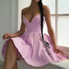 Mingmingxi Summer Wedding Guest Dresses for Women 2024 New Arrivals Purple Corset Sexy Dress Mini Elegant Fit and Flare Dress