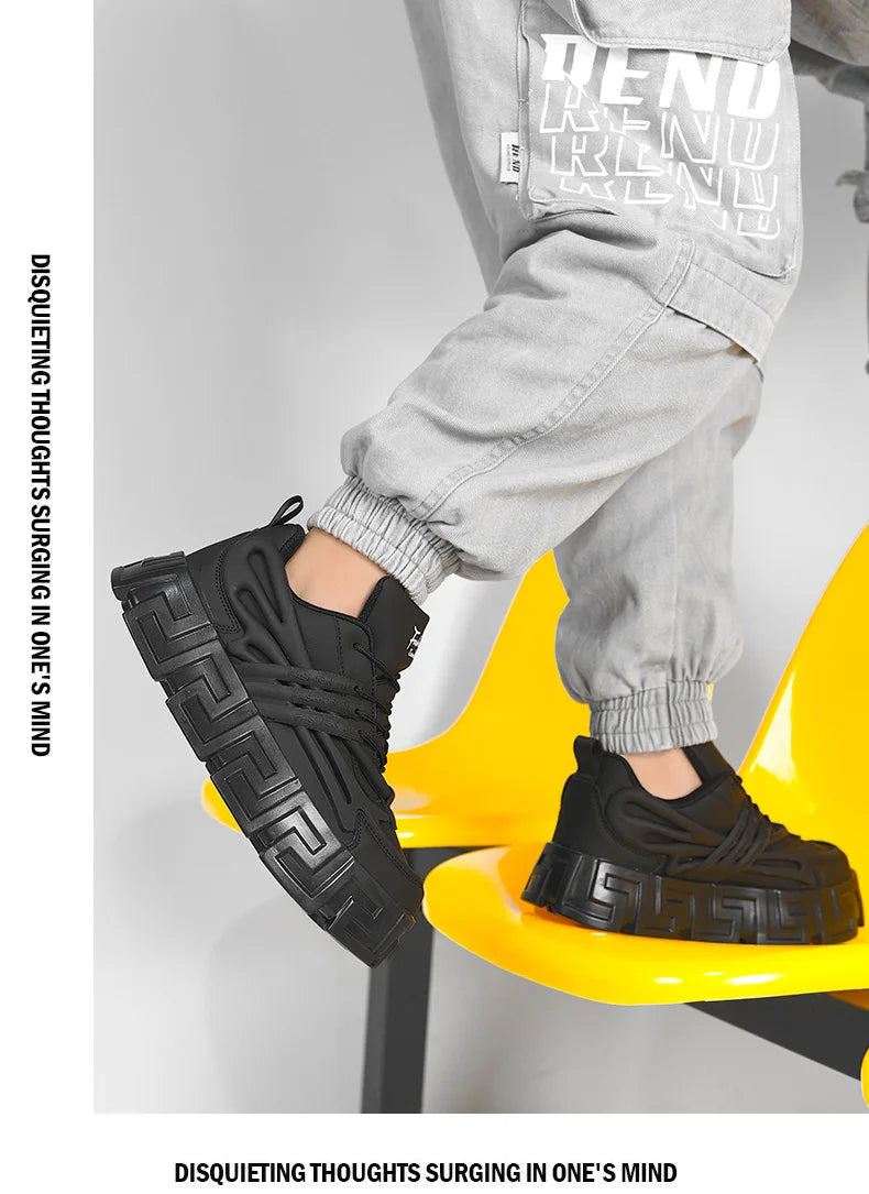 Casual Shoes For Men Street Style Walking Shoes Sneakers Thick Bottom Running basketball Shoes Male 2023 Vulcanized Sneakers Men