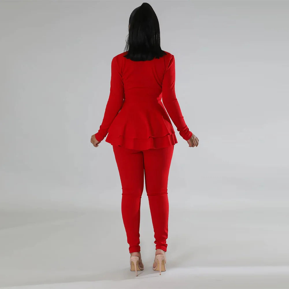 pants sets suits for women 2022 office outfits women suits lady set pants long sleeve  two piece outfit 2022 clothes for woman