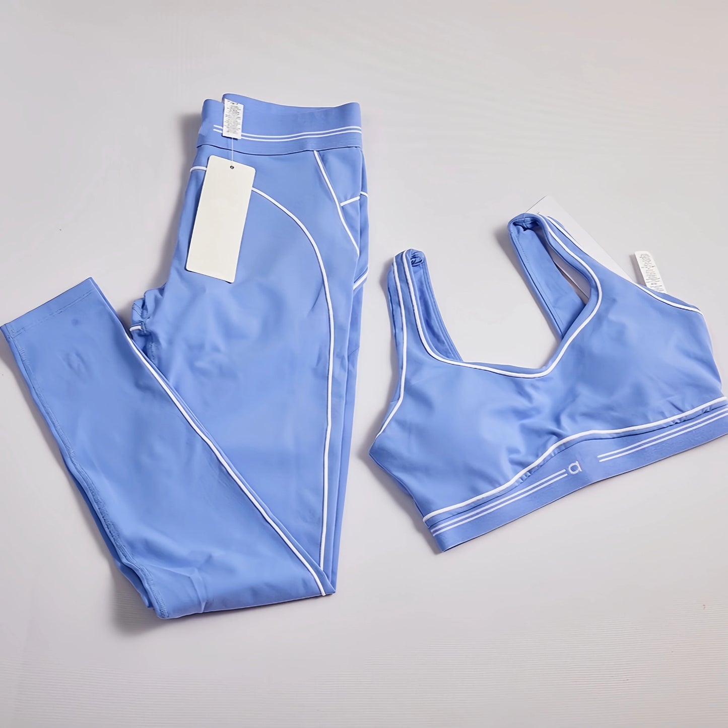 2025 New Women's High-quality Fabric Sports Comfortable Breathable Vest Paired with Tight Pants Two-piece Set