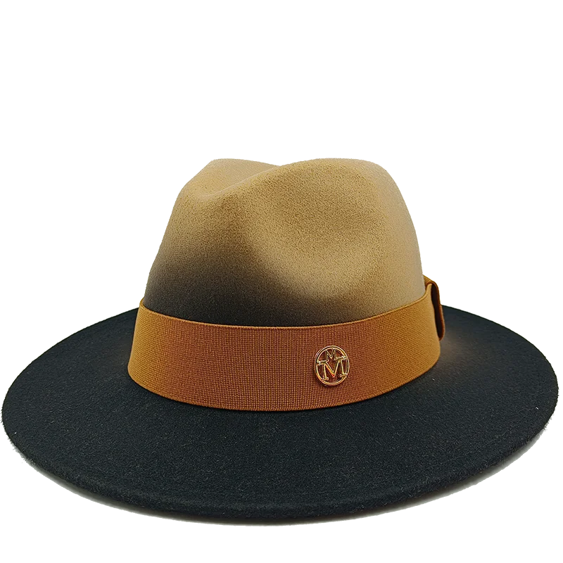 Low price wholesale Fedora hats men's and women's jazz hats red and white new tie dyed Fedora hats autumn classic hats sombrero
