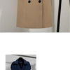 Women Long Trench Coat Fashion Windproof Coat Double Breasted Trench Coats Green Belt Windbreaker Spring Autumn Female Outerwear